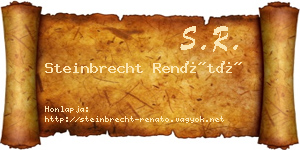 Steinbrecht Renátó névjegykártya